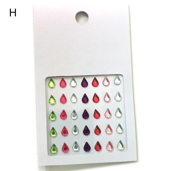 Наклейка для теней для век, невыцветающая наклейка для макияжа, плоская основа, красивые детские наклейки для макияжа глаз с искусственным жемчугом, женская поставка