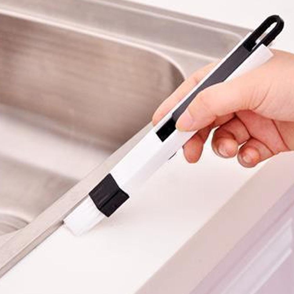 2pcs Removable Dustpan Corner Cleaning Brush Slot Dust Cleaner Window Groove Cleaning