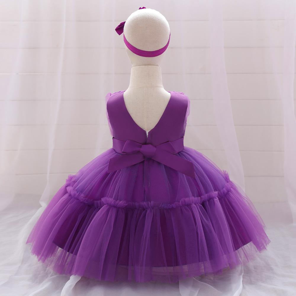 0-3 года Рождественское платье для новорожденной девочки, крестильное свадебное платье, одежда для вечеринки в честь первого дня рождения, крестильное платье для девочки, одежда L2066