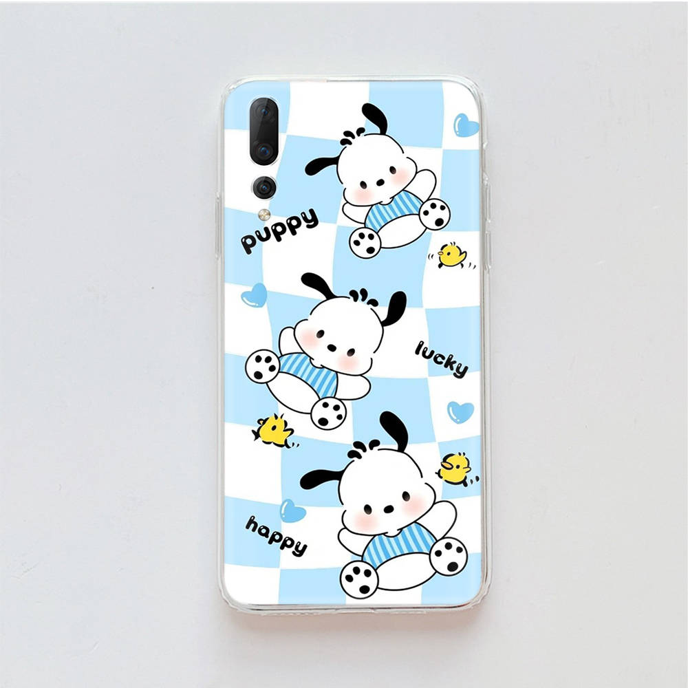 Прозрачный чехол для Samsung A04 A14 A23 M33 M53 Realme 10 9 C35 C55 VIVO X80 Infinix Hot 30 Note 11 Tecno Spark 8P Pro L-29 Cute Pochacco