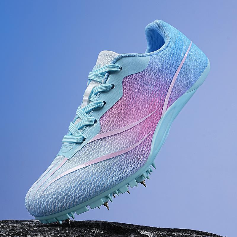 Мужская обувь для легкой атлетики, женские кроссовки с шипами, для бега, тренировок, легкие, для гонок, спортивные кроссовки с шипами, размер плюс 35-45