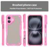 Серия Armor Чехол для iPhone 16 PC+TPU Полупрозрачный Матовое покрытие Защитный чехол для телефона