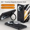 Чехол For Honor Magic V3 Роскошный ПУ Кожа Кольцо-подставка Magsafe Магнитная Защитная Задняя Крышка чехол Для Magic V3 Полное Покрытие Корпус