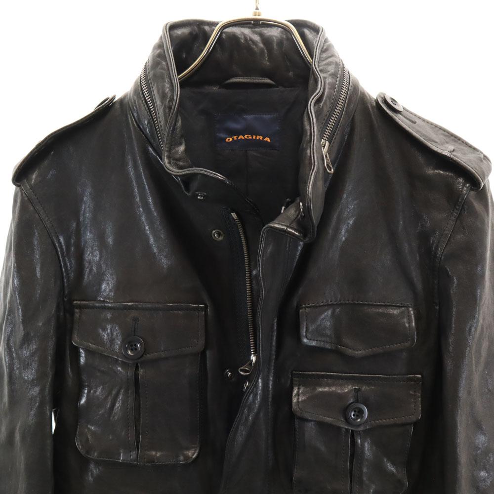 OTAGIRA leather jacket M black Men's Used