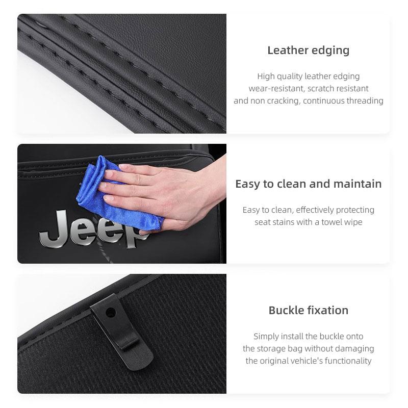 2Pcs Car Seat Anti Kick Pad Protective Cover Auto Accessories For Jeep Grand Cherokee Wrangler JK Gladiator Compass Renegade AMT1