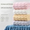Soft Coral Fleece Towel Set - Thick Oversized Bath Towel and Face Towel, Highly Absorbent, Individually Packaged for Shower Spa Home Use