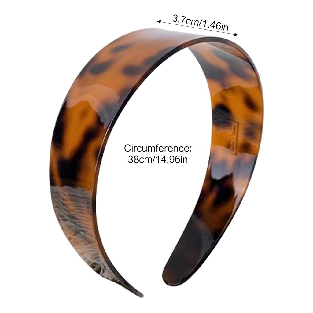 Retro Leopard Hairband Acetate Non-slip Headband Headwear Headdress Hair Hoop Women Hair Accessories Headwear Festival Gifts