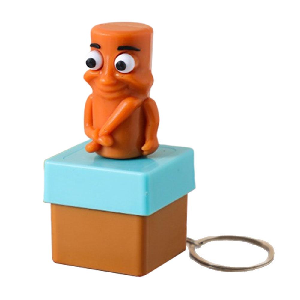 2025 Новый Тунг Тунг Тунг Деревянный Человечек Кнопка Брелок со Светящимся Звуком Брелок Подвеска Аниме Периферия Декор Подарки