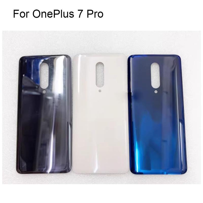 100% Новый Задняя крышка аккумулятора Корпус для OnePlus 7 Задняя крышка аккумулятора для OnePlus 7 Pro 1+ 7 Замена
