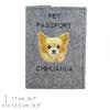Chihuahua Długowłosy - Etui Na Paszport Psa, Pokrowiec Na Dokumenty, Prezent Dla Podróżnika Od Marki Art-Dog