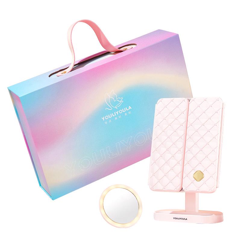 LED Lighted Tabletop Beauty Mirror - Perfect Holiday Gift for Girlfriend or Best Friend