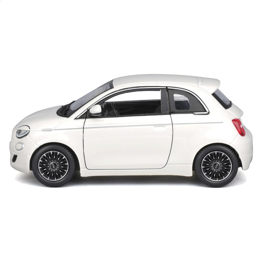 Bburago Масштаб Fiat 500e 2023 Белый Миниатюрный автомобиль Литой под давлением Готовый WT 1/24 / Автомобиль, Продукт, 18-21110