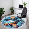 1 шт. Круглый ковер Naruto Lightning Office, Коврик для помещений, Подходит для офиса, Спальни, Гостиной, Домашнего декора, Декор комнаты, Offic a0926229