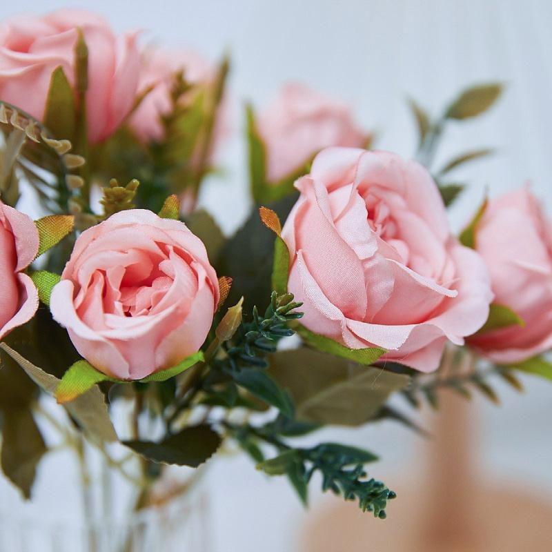 1 букет зеленый искусственный цветок искусственные цветы пион шелковый орнамент декор розы DIY стол