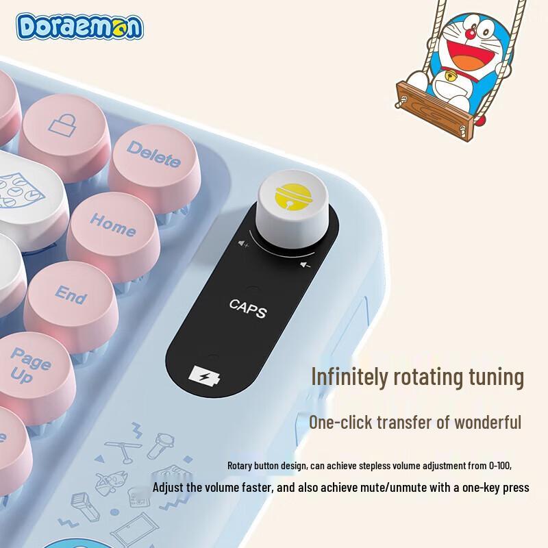 ROCKSPACE Doraemon Wireless Keyboard Mouse Combo