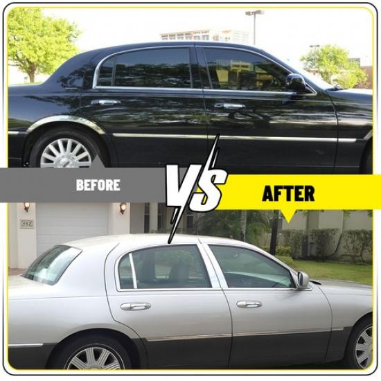 Подходит для Lincoln Town Car 1998-11 Хромированная накладка на стойку 6X Отделка двери/окна B