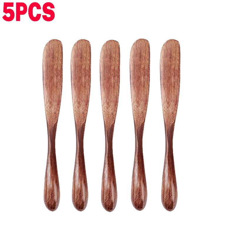 1/10pcs Butter Scraper Cutter Wood Cheese Cutter Multipurpose Bread Jam Chocolate Cream Spreaders Wipe Portable Kitchen Gadget 6