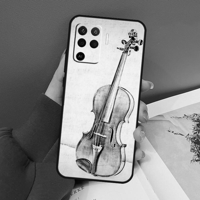 Музыкальные ноты, скрипка, классическая для OPPO Find X3 X5 Pro A9 A5 A31 2020 A15 A16 A52 A72 A1K A83 A91 A54 A74 A94 A53S, чехол