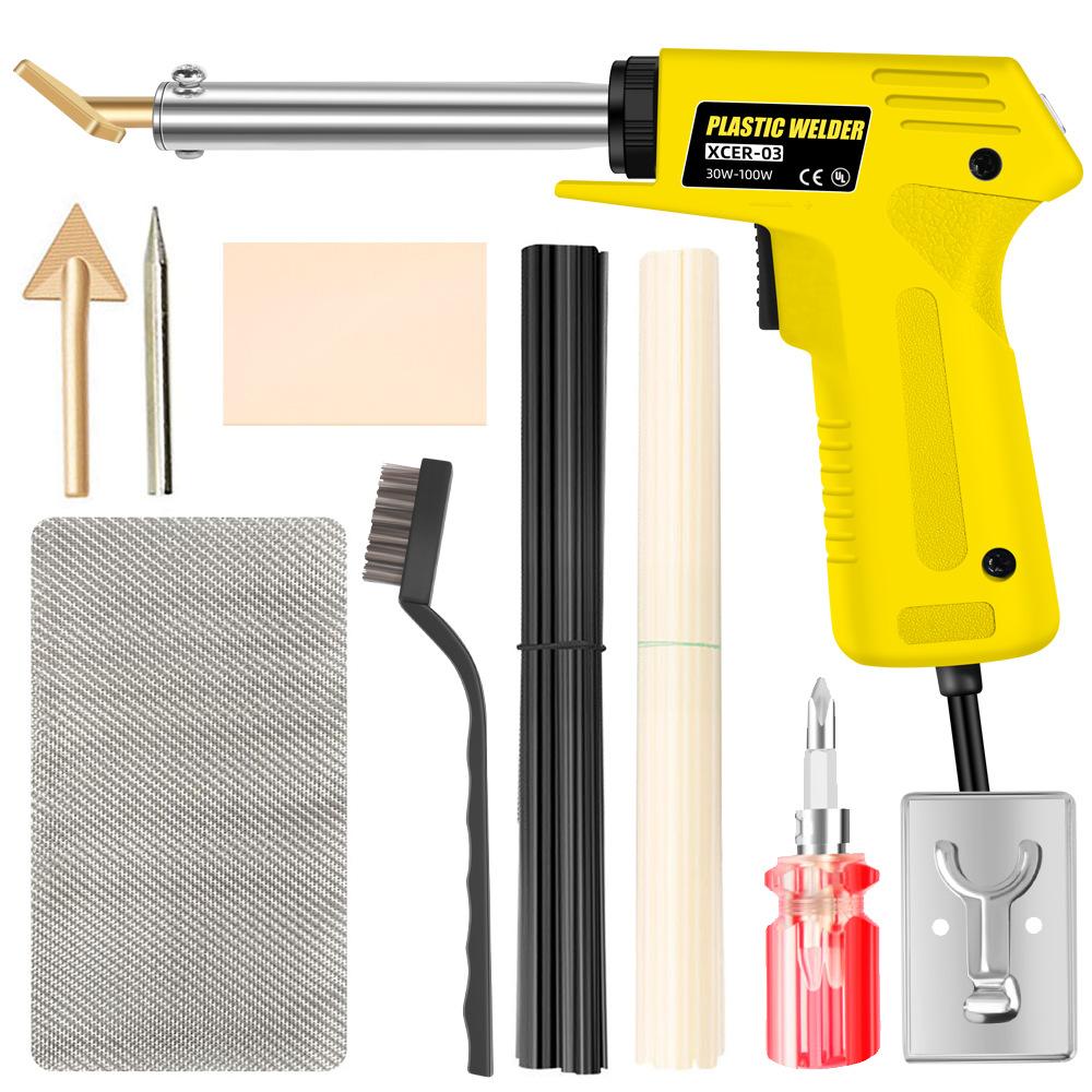 Электрический паяльник двойной мощности 110 В/220 В 30 Вт-100 Вт с европейской вилкой, регулируемый внутренний/внешний быстрый нагрев, детали сварочного инструмента