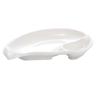 AVADEN Melamine White Round Snack Plates (Set of 10)