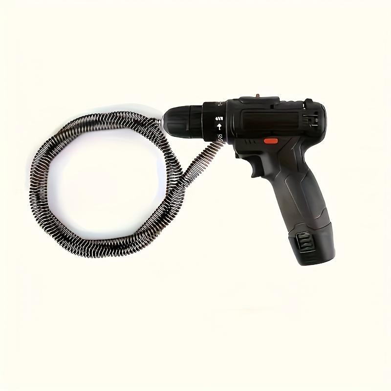 1pc Heavy-Duty Electric Drain Snake with Powerful Motor - 59.06inch Long Flexible Cord & Extension Rod, One-Shot Toilet, Shower, Sink, Bathtub