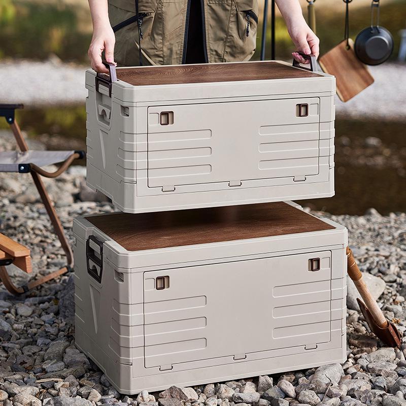 Car Mounted Folding Storage Box for Camping and Fishing Gear