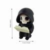 Cartoon Gothic Decoration 3D Printed Reading Pose Ghost Statues Cute Ghost Ornaments  Desktop Use