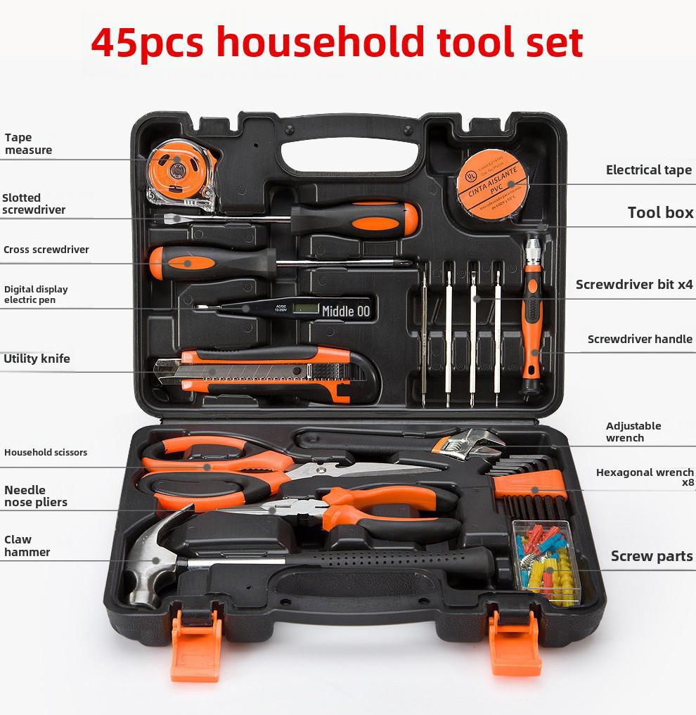 Набор бытовых электро- и ручных инструментов: Комплексный набор для деревообработки и ремонта