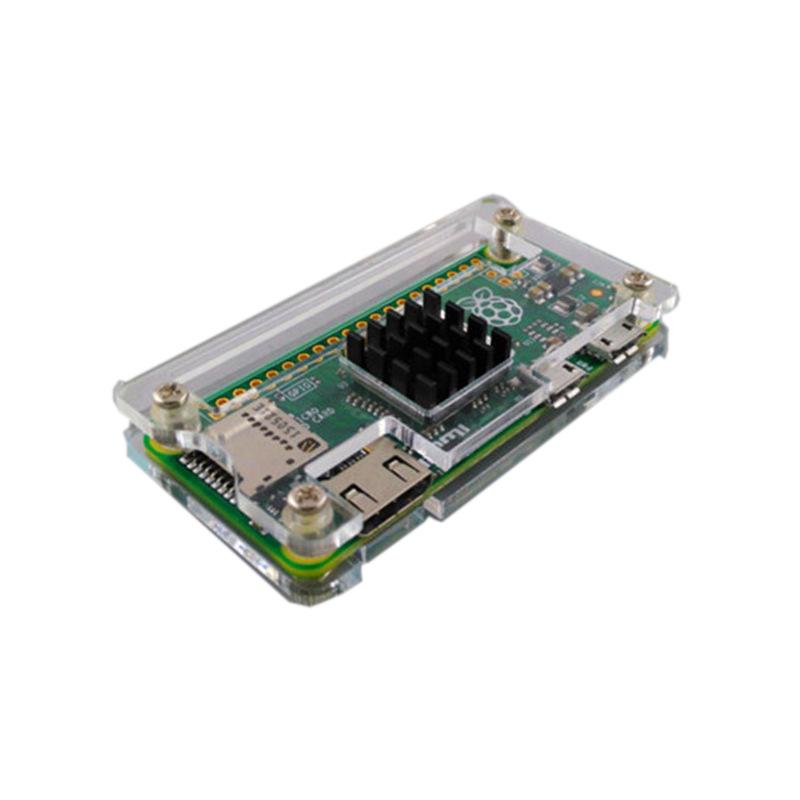 Прозрачный акриловый защитный корпус-кейс для Raspberry Pi Zero, аксессуары