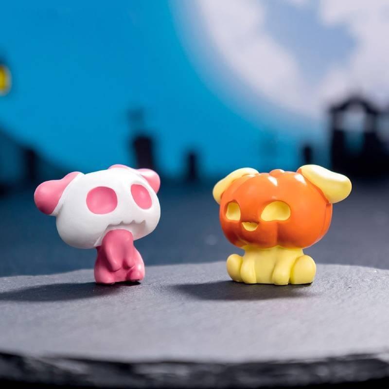 Halloween Resin Fairy Figurines Set Diy Mini Ornaments Blind Box Accessories Fun