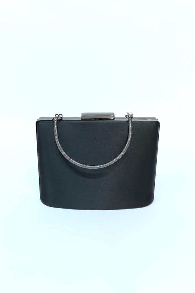 Women's Stylish and Useful Evening Dress Bag Women's Satin Black Evening Dress Clutch Portfolio Ladies Bag