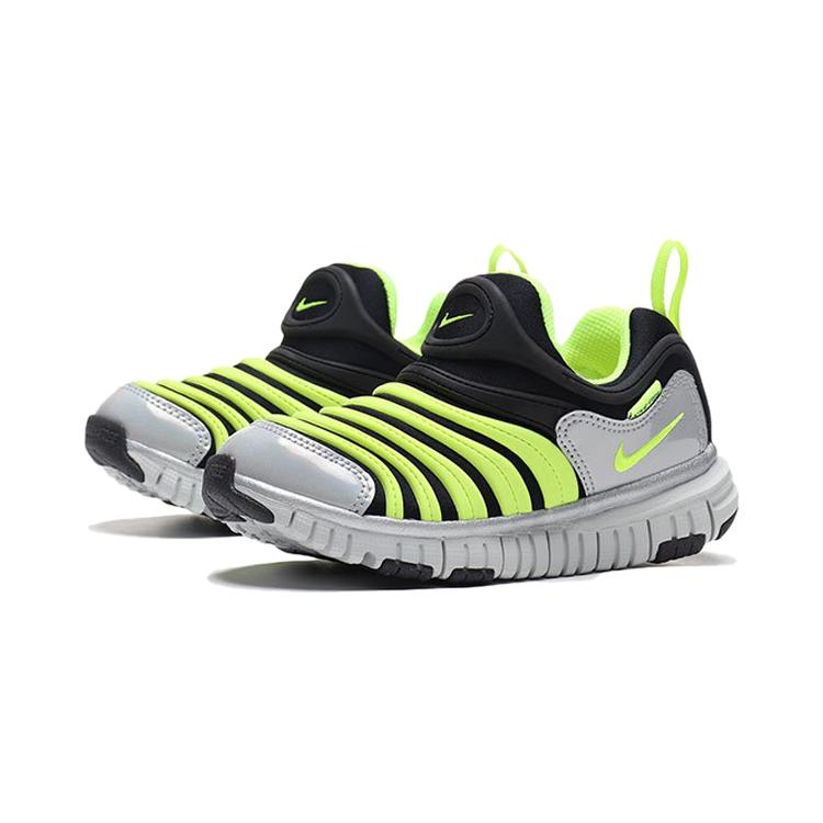 Nike Dynamo Free Y2K Нескользящая Амортизация Низкие Детские Повседневные Кроссовки Желтые Черные Детские CI1185-081