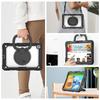 For Samsung Galaxy Tab A9+ SM-X210/X216/X218 Kickstand Case PC+Silicone Tablet Cover with Shoulder Strap