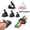 Practical Sticky Self-adhesive Organizer Clamp Buckle Line Wire Management Fixer Holder Cable Clip