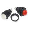 10PCS Red Plastic Self Resetting Power Button Switch R13-502 Opening 12mm 1.5A 250V/3A 125V Nut Fixed Type Circular Push Switch Switches4