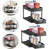 Pullable Single Layer, Double Layer Sink Countertop Organizing Rack for Storing Kitchen, Bathroom, and Household Items