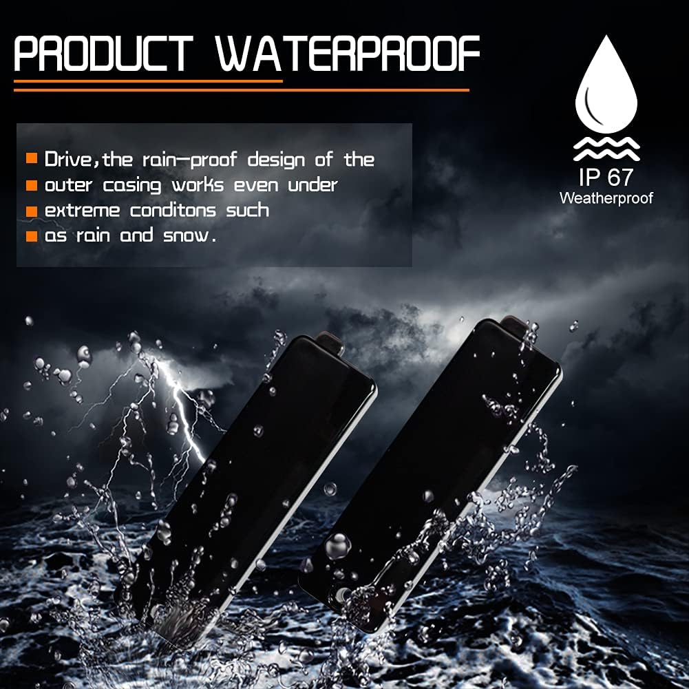 Smoked Lens Compatible with Lamps housing kit Compatible With 1993-2002 Chevy Camaro Rear Bumper Side Marker housing,For 1998-2002 Pontiac Firebird