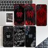 Чехол-брелок Sleep Rock Band T-Token для iPhone 17 16 15 11 13 14 Pro Max Plus 12 Mini Черный