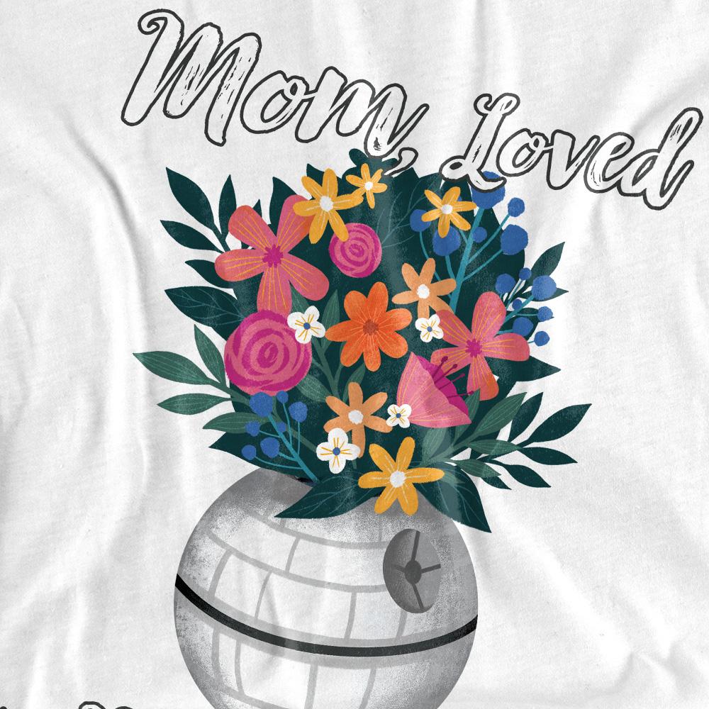 Star Wars Unisex Adult Mom Loved To The Death Star Mothers Day T-Shirt