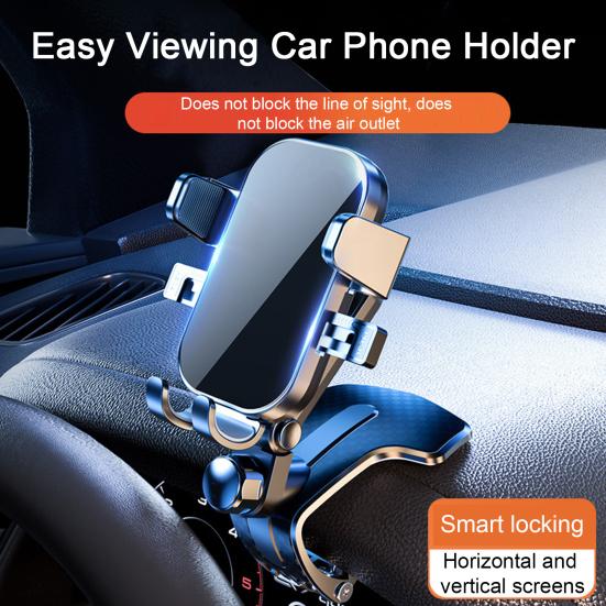 Автомобильный держатель для телефона, регулируемое на 360 градусов крепление для приборной панели, универсальный пружинный зажим, многофункциональное автоматическое крепление для мобильного телефона, опорный кронштейн, аксессуары для телефонов