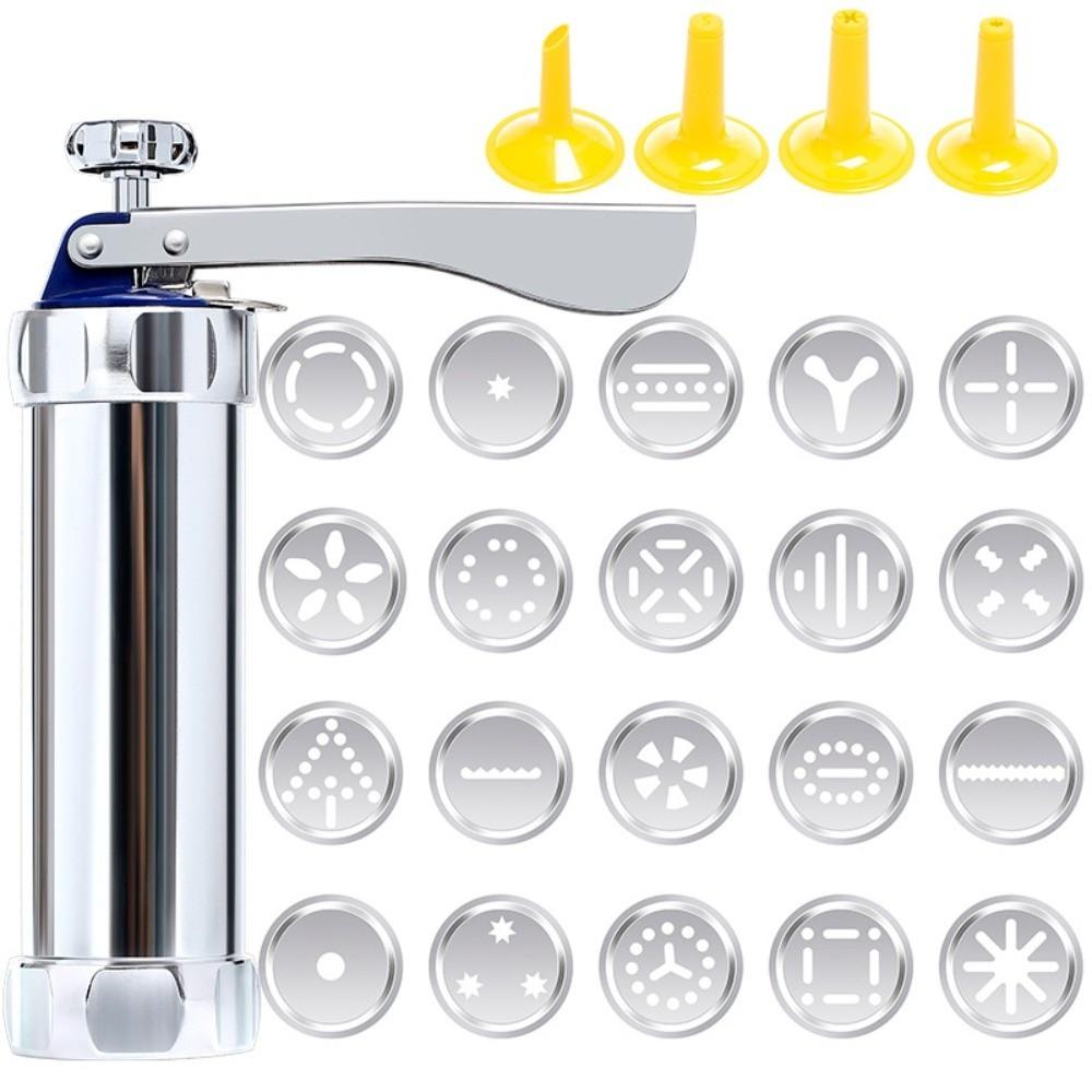 Food-Grade Cookies Press Maker Stainless Steel Churro Maker Machine Home Kitchen DIY Baking