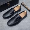 Мужские туфли с мягкой подошвой, весенние новинки, повседневная обувь, обувь Doudou, обувь для вождения, мокасины на плоской подошве, повседневная кожаная обувь для мужчин