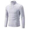 New Men'S Slim-Fit Twist Turtleneck Pullover Knitted Sweater Men'S Large Size Casual Bottom Shirt