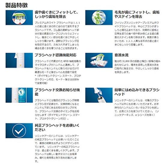 Sonicare Premium White Brush Regular Replacement Brush X 1