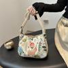 Casual Floral Embroidery Commuting Bag for Women Personalized Underarm Single Shoulder Crossbody Bag