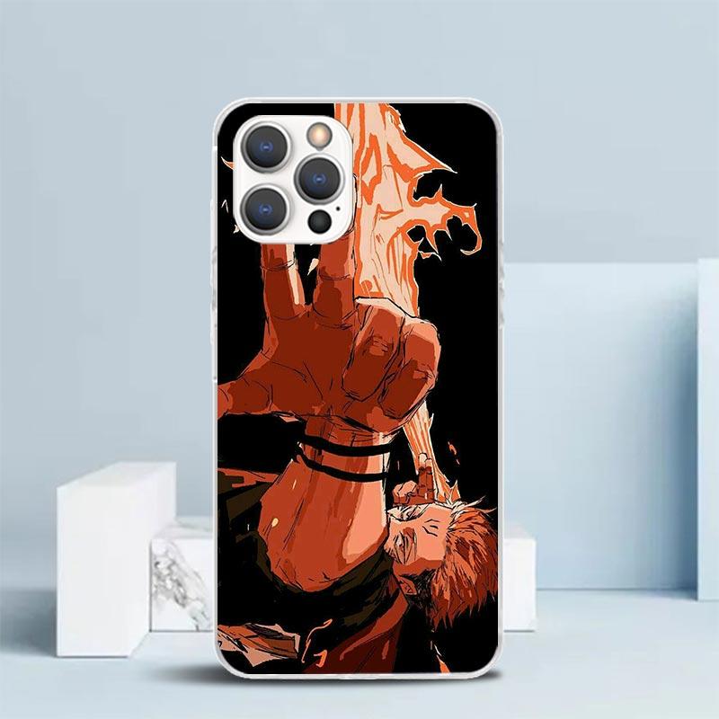 Kaisen J-Jujutsu Итадори Юдзи Чехол для телефона Для IPhone 16 17 Air 16E 15 14 Plus 13 Mini 12 11 Pro Max 7 8 + SE 2020 Мягкий ТПУ Задняя часть C