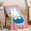 Cute Cartoon M-MiffyS-ES Rabbit Blanket Throw Super Cosy Plush Living Room Sofa Couch Childish Birthday Gifts