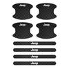 For Jeep 4/8/12PCS Car Door threshold Sticker Door Handle Bowl Scratch Protective Sticker For Jeep Wrangler Renegade Wrangler
