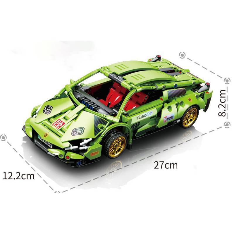 Lamborghini Superfast Car Model Building Kit With Abs Plastic For Kids Ages 7 To 14