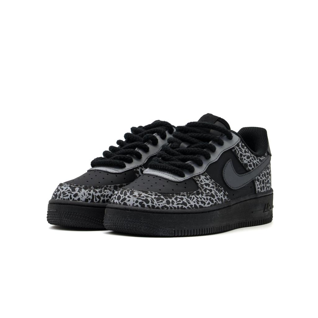 Nike Air Force 1 Abrasion Resistant Low top Skateboard Shoes Unisex Black Gray CW2288-001(Team500-SBOX)